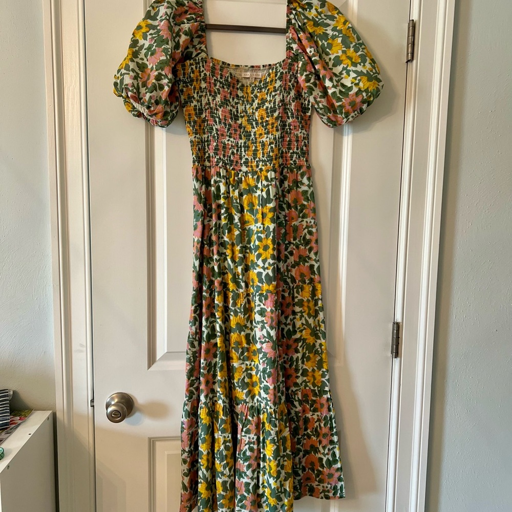 Anna Cate Floral Puff Sleeve Dress